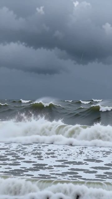 Сила океанских волн #природа #море #шторм