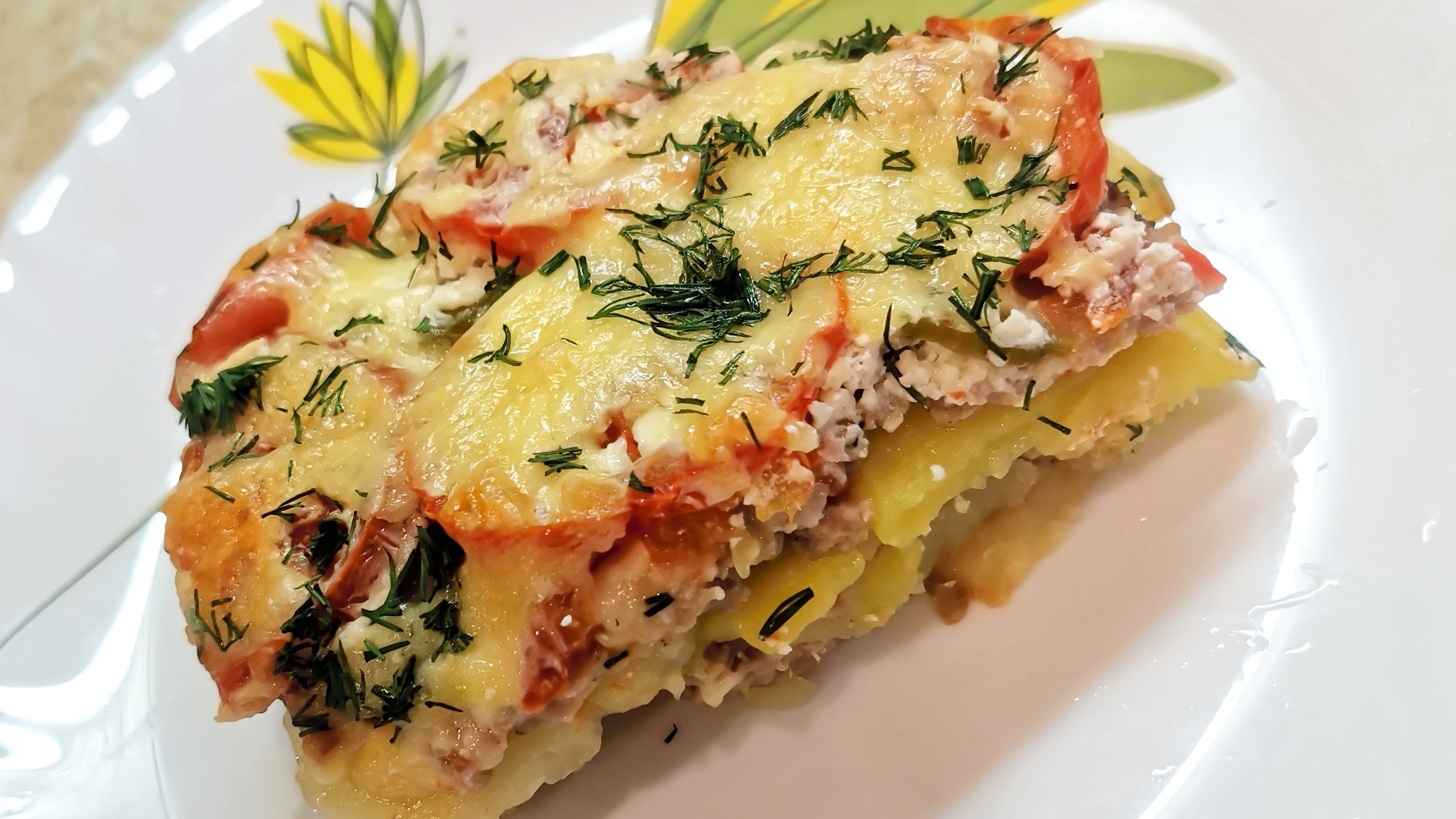 Картофельная запеканка с фаршем - просто и вкусно 