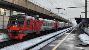 ЭД4М 0385 сообщением Васкелово - Санкт-Петербург, на станции Девяткино