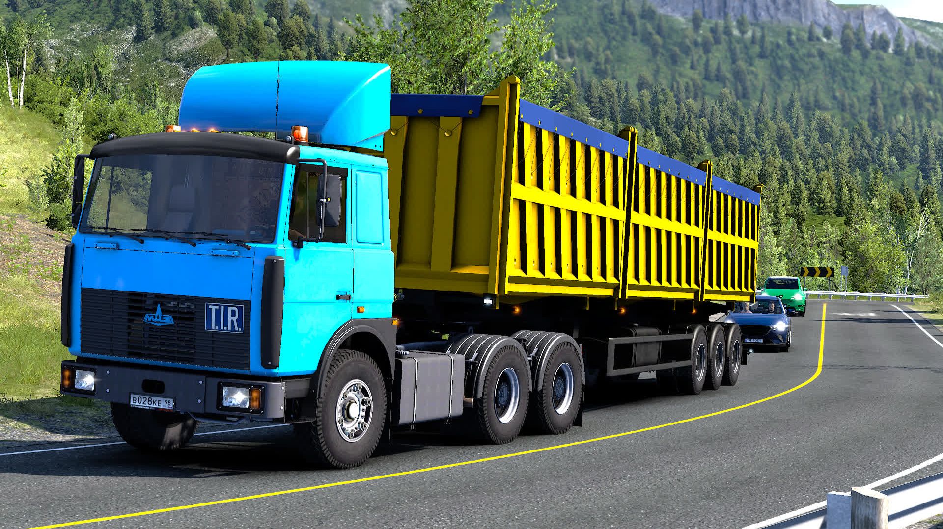 576 / ЕTS2 1.57 / MAZ 6422 / Из Норвегии в Россию (Кола).