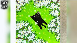 Вот как нарисовать котика фломастерами. DIY Арт