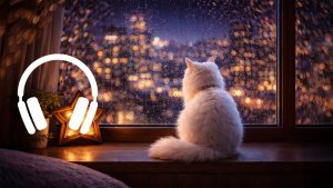 Lo-fi ambient 4 часа 🌧 Кот ловит капли дождя на стекле, музыка для отдыха, сна и работы