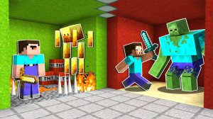 НУБ И ПРО ВЫБИРАЮТ ПРАВИЛЬНУЮ КОМНАТУ ЧЕЛЛЕНДЖ МАЙНКРАФТ ! НУБИК И ПРО ТРОЛЛИНГ ЛОВУШКА MINECRAFT