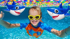 Летние приключения в бассейне для детей