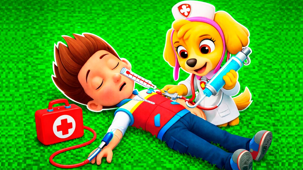 РАЙДЕРУ ЩЕНЯЧИЙ ПАТРУЛЬ НУЖНА ОПЕРАЦИЯ СКАЙ ВРАЧ ЧТО СЛУЧИЛОСЬ в МАЙНКРАФТ МУЛЬТИК