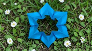 Простой цветок из бумаги
