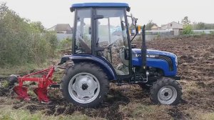 Отзыв владельца минитрактора 🚜 Ловол 35 л.с.Технические характеристики,правильно пашем плугом!