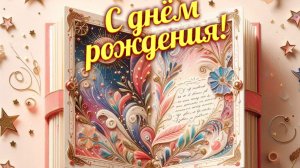 Праздник начинается! С днём рождения. Роскошная музыкальная открытка.