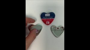 Заготовки для значков в форме "Маленького сердца"