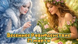 Весеннее равноденствие 21 марта поздравления солнцестояние 🌸☀️