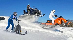 Ворвались на битву снегоходов и мотобуксов 2026 на технике Тофалар!