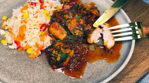 Вкусный ужин за 20 минут! КУРИЦА ТЕРИЯКИ С РИСОМ и соус покупать не нужно! РИС С КУРИЦЕЙ.