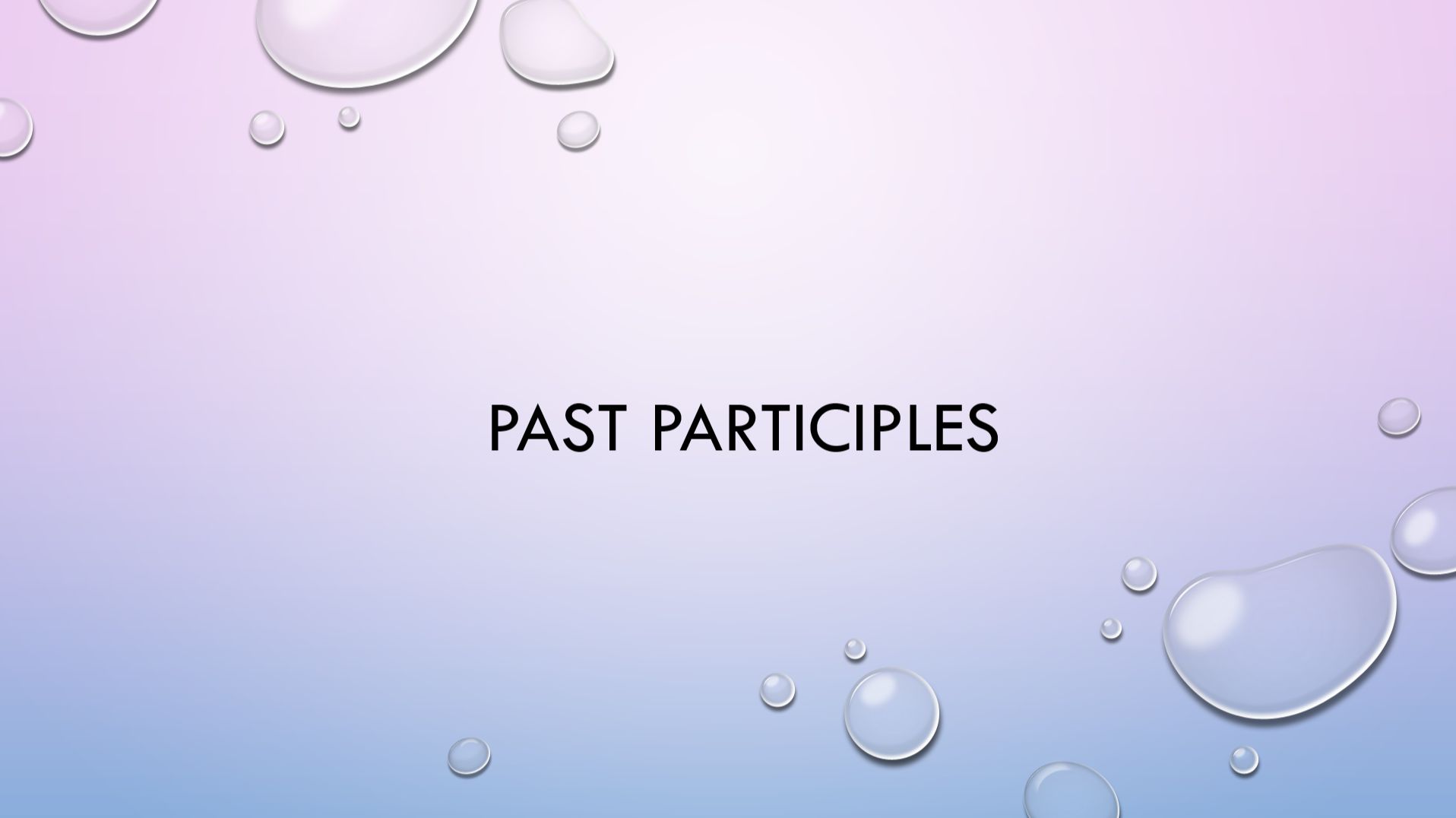 Past Participle