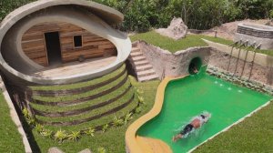 170 дней на постройку дома с бассейном в джунглях, примитивными методами.