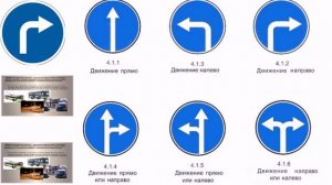 Предписывающие знаки. Знак 4.1.2. Движение направо