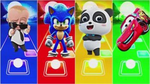 БОСС-МОЛОКОСОС Против СОНИКА и МАККУИНА 👶⚡ Эпичный Тайлс Хоп | Tiles Hop EDM Rush: Кто Победит?