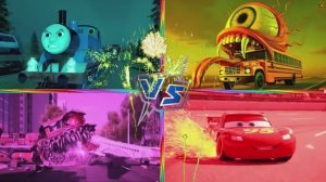 Поезд Мутант 🆚 Дружелюбный Паровоз 🆚 Темный Железный Зверь 🚂 Плитки Хоп Битва