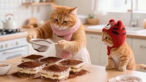 🐱Приятный сюрприз! Котята готовят роскошный суши-торт с лососем для бабушки 🍣🎂 Супер Целебный вид