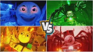 Чу-Чу Чарльз Монстр 🆚 Паровозик Томас ЕХЕ 🆚 Проклятый Томас ЕХЕ 🚂 Плитки Хоп