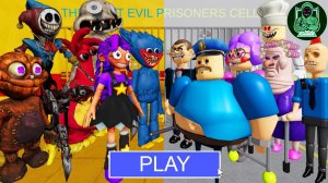 Боссы ПОППИ против всех боссов Барри! ПОБЕГ БАРРИ ИЗ ТЮРЬМЫ! #roblox #obby