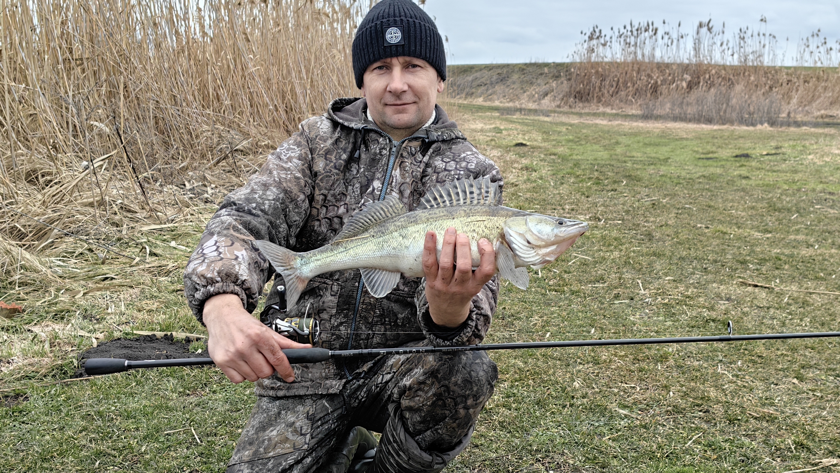 Огромная рыба.Снасть на грани.Джиг-риг с Arion 843ls