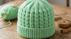 Узор спицами для шапки - Вязание спицами