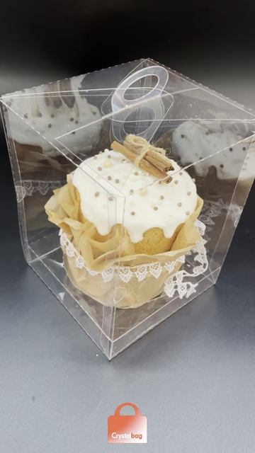 Прозрачная коробка для кулича