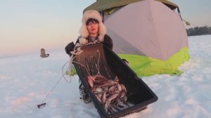 В ПАЛАТКЕ, КАК ДОМА! Рыбалка с ночёвкой .ЛУНКИ РАБОТАЮТ!