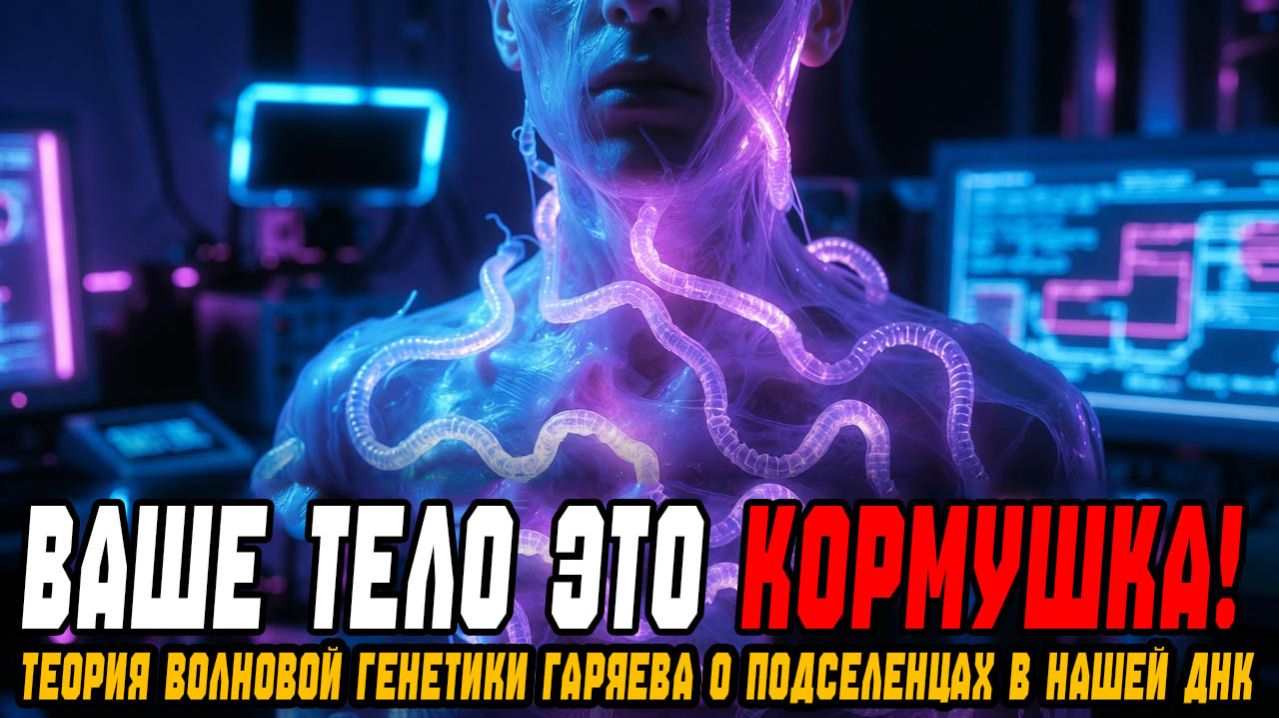ВАШЕ ТЕЛО ЭТО КОРМУШКА! Шокирующая теория волновой генетики Гаряева о подселенцах в нашей ДНК