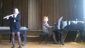 G. P. Teleman Sonata g-moll III-IV mov. for flute and piano/Аделя Ахметова