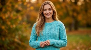 Узор спицами для джемпера - Пошаговый мастер-класс