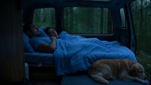 Уютный сон в машине под дождем с громом ночью ⛈️ ASMR звуки для глубокого сна