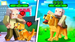 😨 Я Прожил ЖИЗНЬ СОБАКИ от Рождения До Смерти в Майнкрафт!