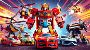 🔥 Мини-Агенты! Вертолёт + Машины → ГИГАНТСКИЙ КОМБО-РОБОТ 😱 56集 🤖🚁🚗