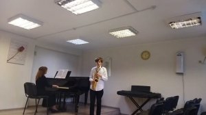 Мельников Дима Г. Гендель  Соната №3 для скрипки и фортепиано 1и 2 части, С. Джоплин Жизнь артиста.