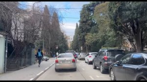 Ялта. Севастопольская, Боткинская, Кирова ул. До ост. Партизанская ул. 26.02.26. Крым. Crimea. Yalta