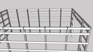 гараж из дюймовки 7.5м на 5м проект