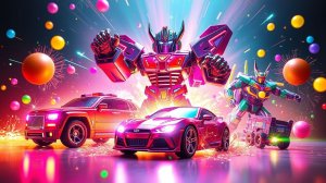 🔥 Магические Авто + Цветные Шары → Роботы! 😱🤖✨🚗