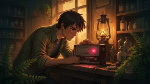 Ночь, когда радио ожило в заброшенной аптеке 📻🌿 Стиль Студии Гибли