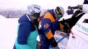 Пусть меня научат -  Спасатели МЧС учения в Домбае