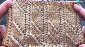 🧶КРАСИВЫЙ ФОНОВЫЙ ВЕРТИКАЛЬНЫЙ УЗОР СПИЦАМИ💜