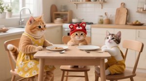 🎄Сказочное рождественское путешествие Бабушки Кошки и котят на рынок✨ От угощения хот-догами до зас