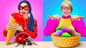 Леди Баг vs бабушка 🎂 Украшаем торты