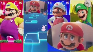 СУПЕР МАРИО Против ТАЙЛС ХОП 🍄 Музыкальный Баттл Героев | Super Mario vs Tiles Hop Challenge