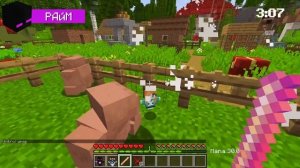 😱ЭКСТРЕМАЛЬНЫЕ ПРЯТКИ За МОБОВ в ЗАГОНЕ! + Лололошка, Фиксплей, Кабан, Райм