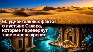 60 удивительных фактов о пустыне Сахара, которые перевернут твое мировоззрение.
