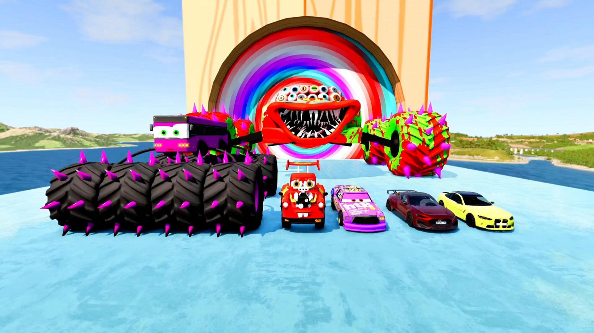 МУЛЬТИКИ ПРО МАШИНКИ БОЛЬШОЙ И МАЛЕНЬКИЙ МУТАНТ МАККУИН