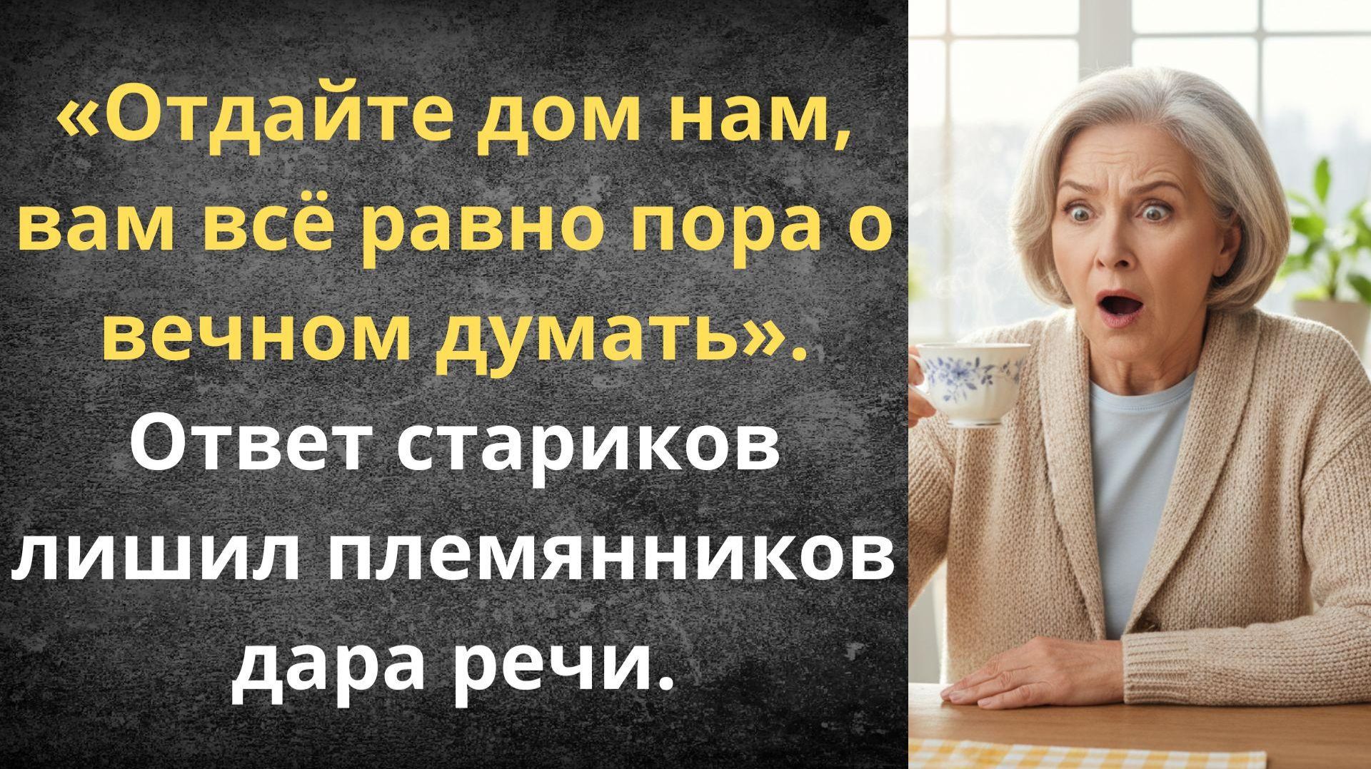 Наглые родственники потребовали отдать им дом за бесценок | Истории из жизни