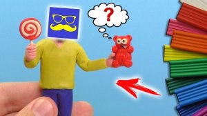 [Видео лепка]ЛЕПИМ ПОЗНАВАТЕЛЯ И ЖЕЛЕЙНОГО МЕДВЕДЯ ВАЛЕРКУ