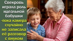 Свекровь играла роль идеальной бабушки,  пока камера случайно не записала её разговор с внуком